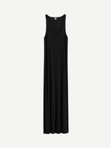 Totême-Scoop-Neck Jersey Dress - Black-Dresses-Boboli-Vancouver-Canada