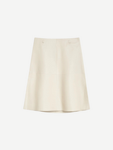 Totême-Double Leather Skirt - Off-White-Skirts-EU 34-Boboli-Vancouver-Canada