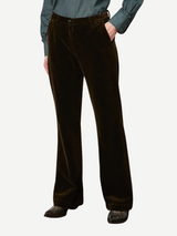 Massimo Alba-Liza Classic Trousers - Caffe-Pants-IT 40-Boboli-Vancouver-Canada