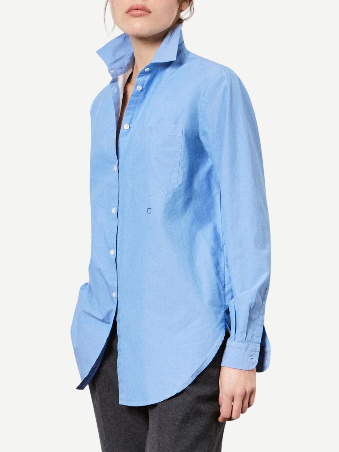 Massimo Alba-Uma Classic Shirt - Azure-Shirts-S-Boboli-Vancouver-Canada