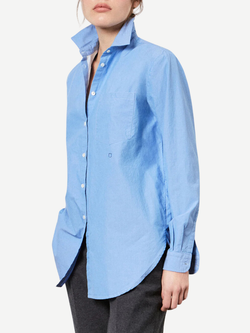 Massimo Alba-Uma Classic Shirt - Azure-Shirts-S-Boboli-Vancouver-Canada