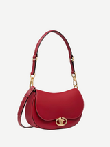 Valentino-Small Ohval Shoulder Bag - Red-Bags-One Size-Boboli-Vancouver-Canada