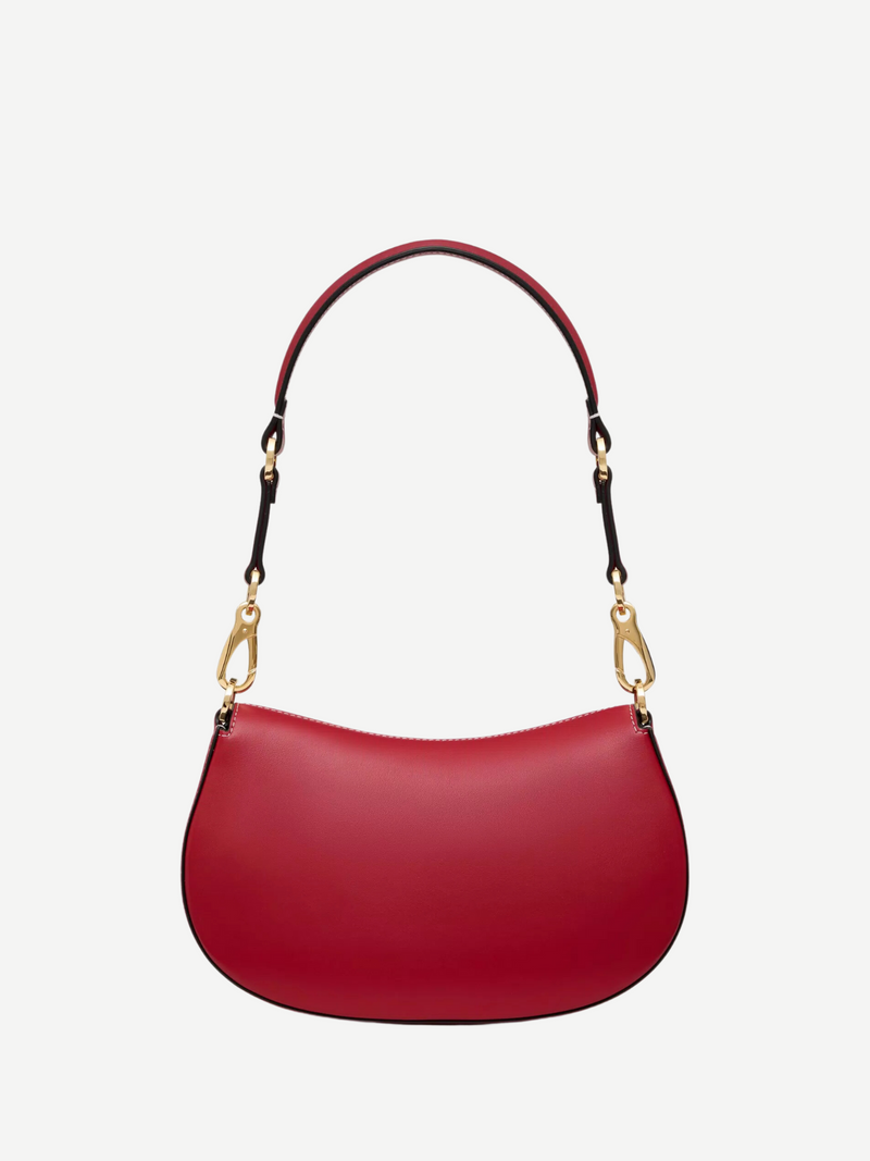 Valentino-Small Ohval Shoulder Bag - Red-Bags-One Size-Boboli-Vancouver-Canada