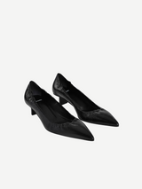 Pierre Hardy-Stella Pump 45mm Crinkled - Black-Shoes-Boboli-Vancouver-Canada