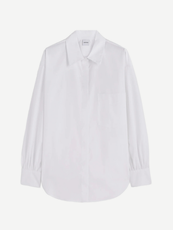 Aspesi-Cotton Poplin Shirt - White-Shirts-Boboli-Vancouver-Canada