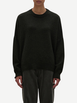 Aspesi-Wool Crew-Neck Jumper - Dark Green-Sweaters-Boboli-Vancouver-Canada