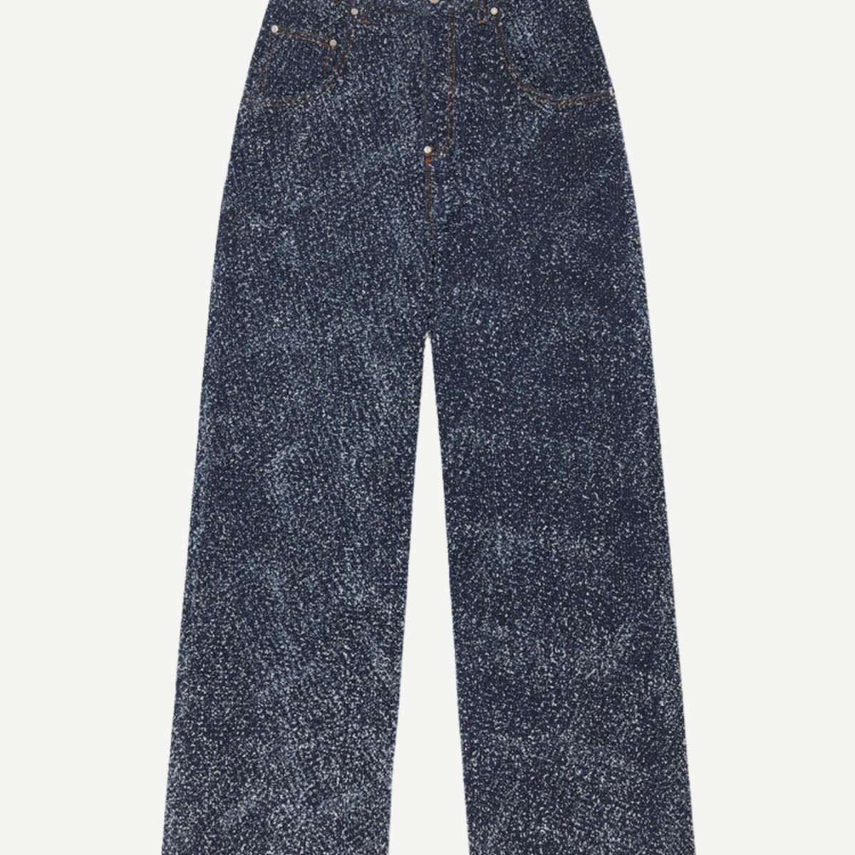 国内発送/送料関税込【Stella McCartney】Boucle Denim Short Mid-rise denim shorts in white - Stella Mc Cartney | Mytheresa