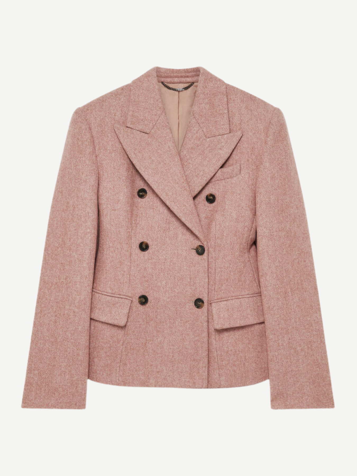 Stella McCartney-Sculptured Blazer Unlined - Duty Rose-Blazers-Boboli-Vancouver-Canada