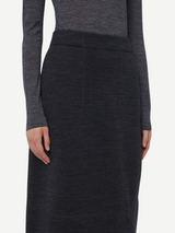 Jil Sander-A-Line Skirt - Carbon Grey-Skirts-Boboli-Vancouver-Canada