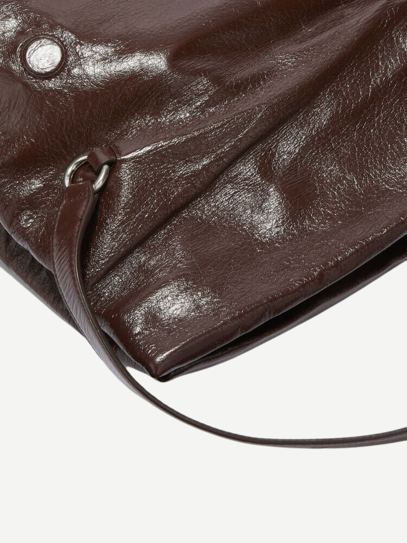 Jil Sander-Rollup Crossbody Small - Chocolate Plumb-Bags-One Size-Boboli-Vancouver-Canada