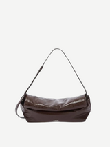 Jil Sander-Rollup Crossbody Small - Chocolate Plumb-Bags-One Size-Boboli-Vancouver-Canada