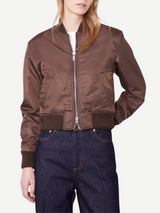 Officine Generale-Florine Bomber - Iced Coffee-Jackets-Boboli-Vancouver-Canada