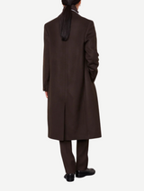 Officine Generale-Auriane Coat - Dark Coffee-Coats-Boboli-Vancouver-Canada