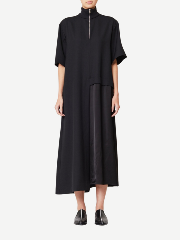 Wool & Viscose Dress - Black