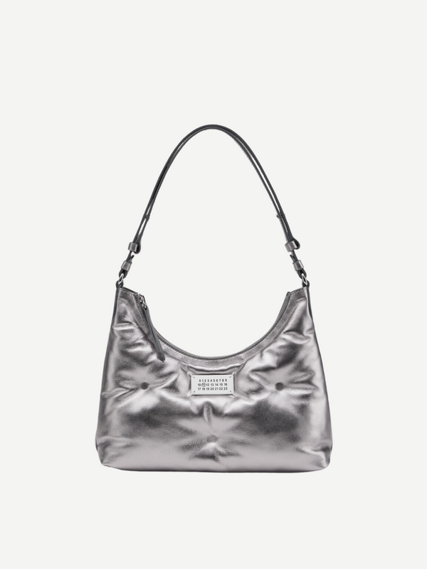 Maison Margiela-Glam Slam Hobo Small - Silver-Bags-One Size-Boboli-Vancouver-Canada