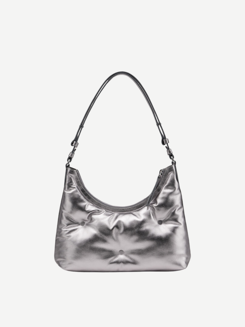 Maison Margiela-Glam Slam Hobo Small - Silver-Bags-One Size-Boboli-Vancouver-Canada