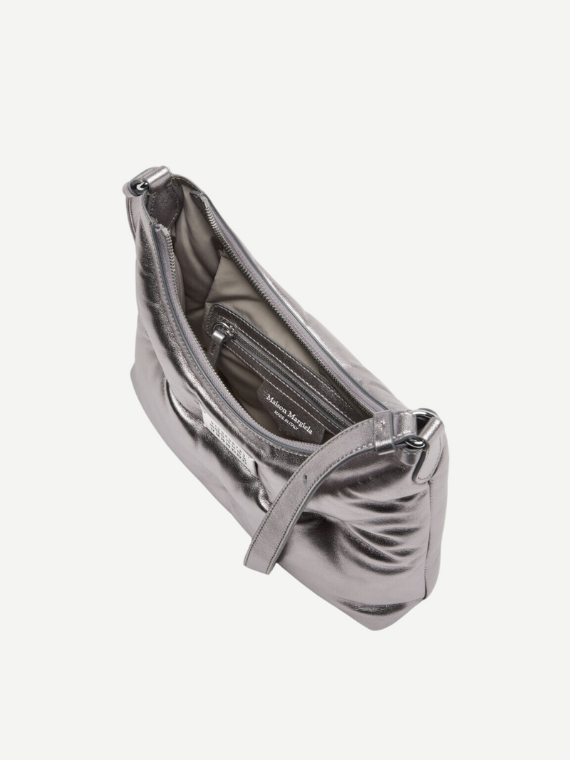 Maison Margiela-Glam Slam Hobo Small - Silver-Bags-One Size-Boboli-Vancouver-Canada