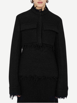 Jil Sander-Boucle Cardigan - Black-Cardigans-Boboli-Vancouver-Canada