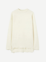 Jil Sander-Crew Neck Sweater - Coconut-Sweaters-Boboli-Vancouver-Canada