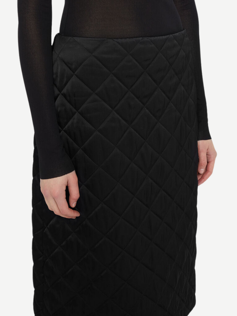 Jil Sander-Quilted Skirt - Black-Skirts-Boboli-Vancouver-Canada