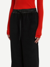 Jil Sander-Wool Pile Pants - Black-Pants-Boboli-Vancouver-Canada