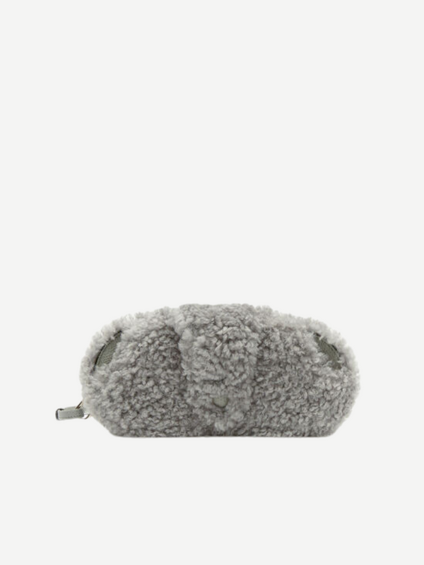 Valextra-Shearling Glasses Case w/Lanyard - Cement Grey-Accessories-Boboli-Vancouver-Canada