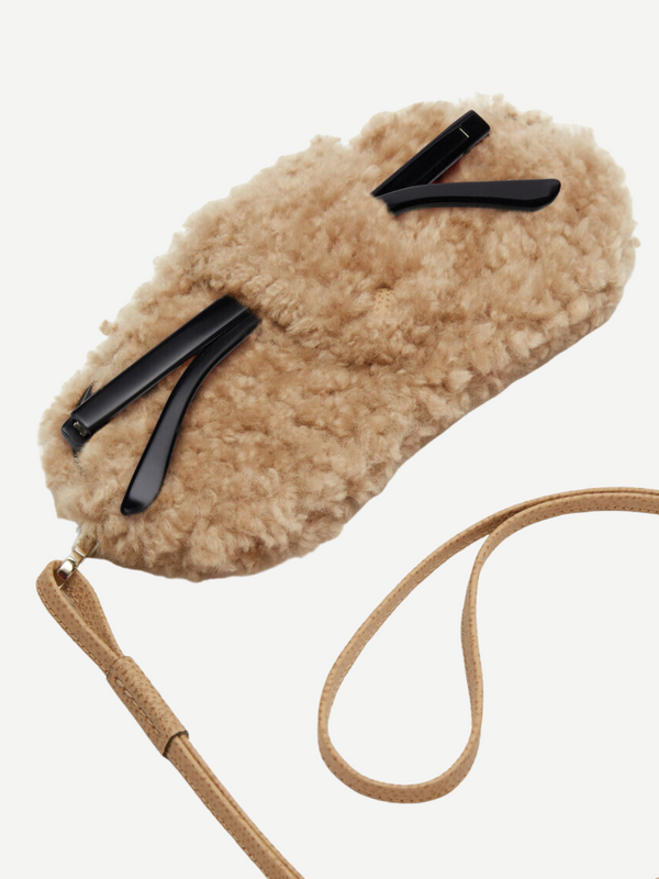 Valextra-Shearling Glasses Case w/Lanyard - Cashmere Beige-Accessories-Boboli-Vancouver-Canada