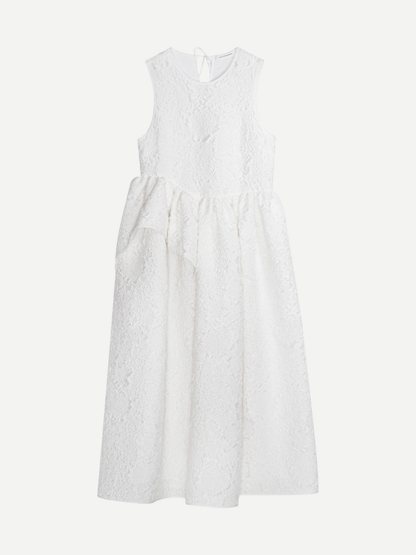 Cecilie Bahnsen-Ditte Dress - White-Dresses-UK 10-Boboli-Vancouver-Canada