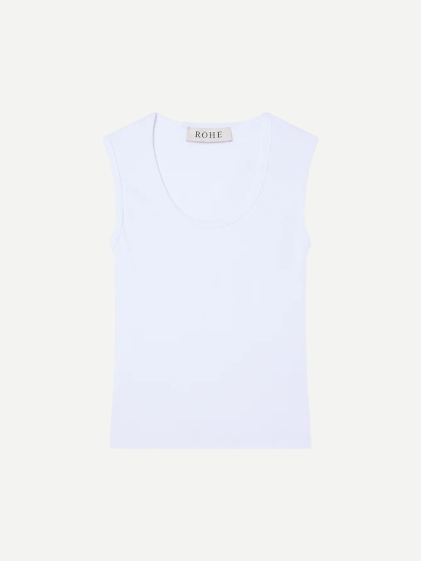 Rohe-Dense Rib Tank Top - Optic White-Tops-Boboli-Vancouver-Canada