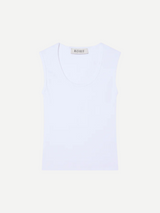 Rohe-Dense Rib Tank Top - Optic White-Tops-Boboli-Vancouver-Canada