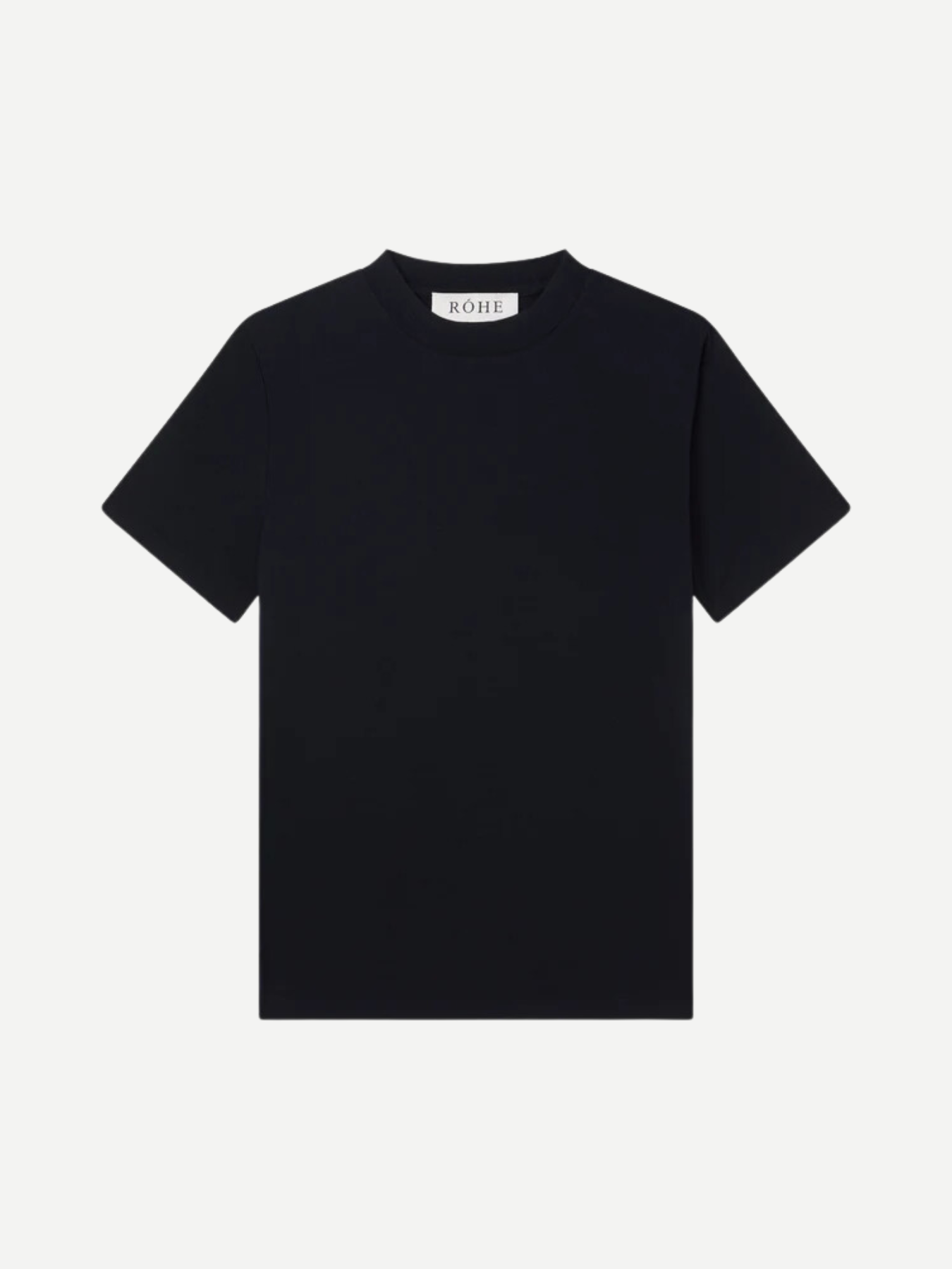 Rohe-Relaxed Wool T-Shirt - Black-Shirts-Boboli-Vancouver-Canada