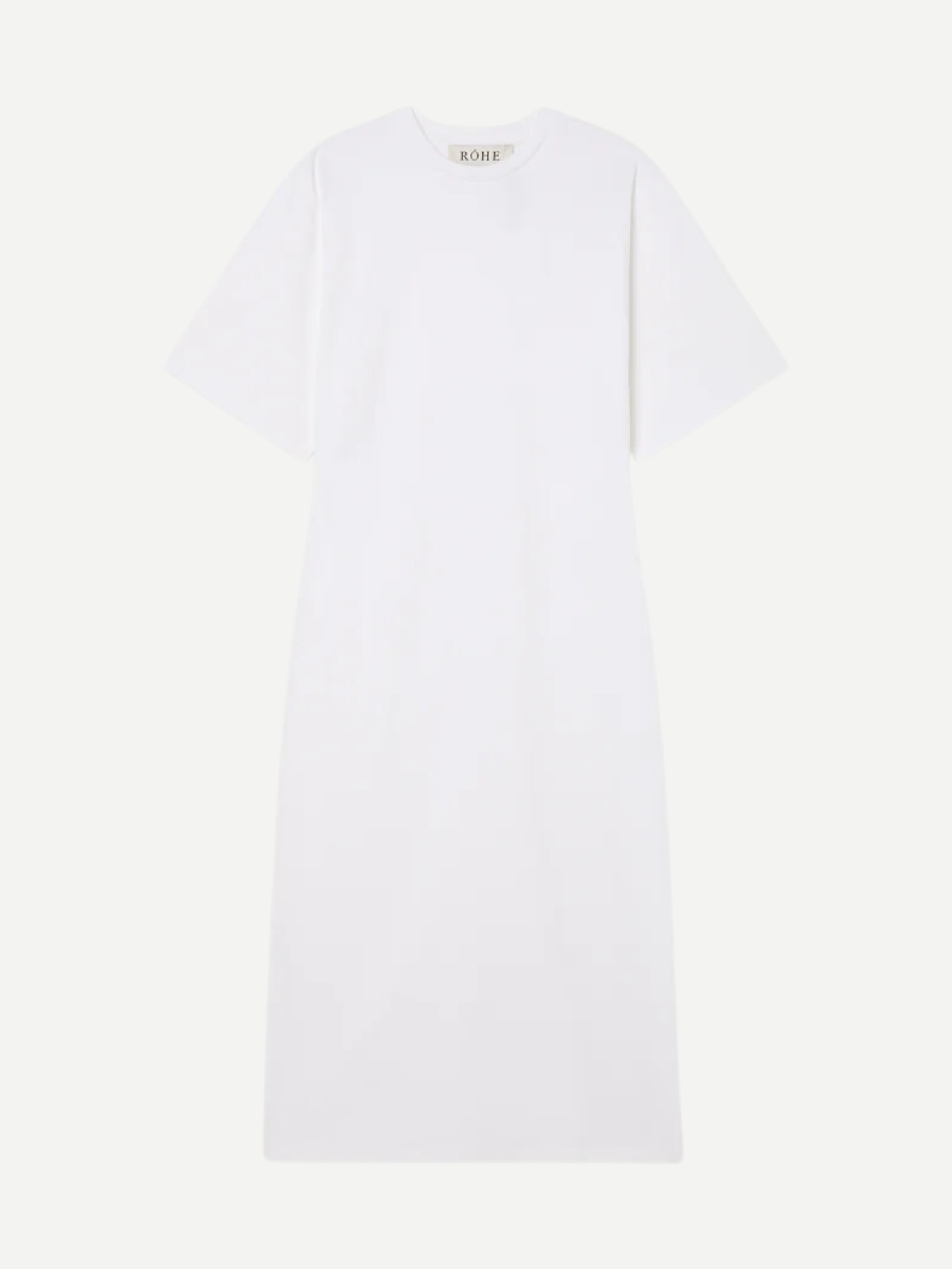 Rohe-Jersey Fitted T-Shirt Dress - Optic White-Dresses-Boboli-Vancouver-Canada