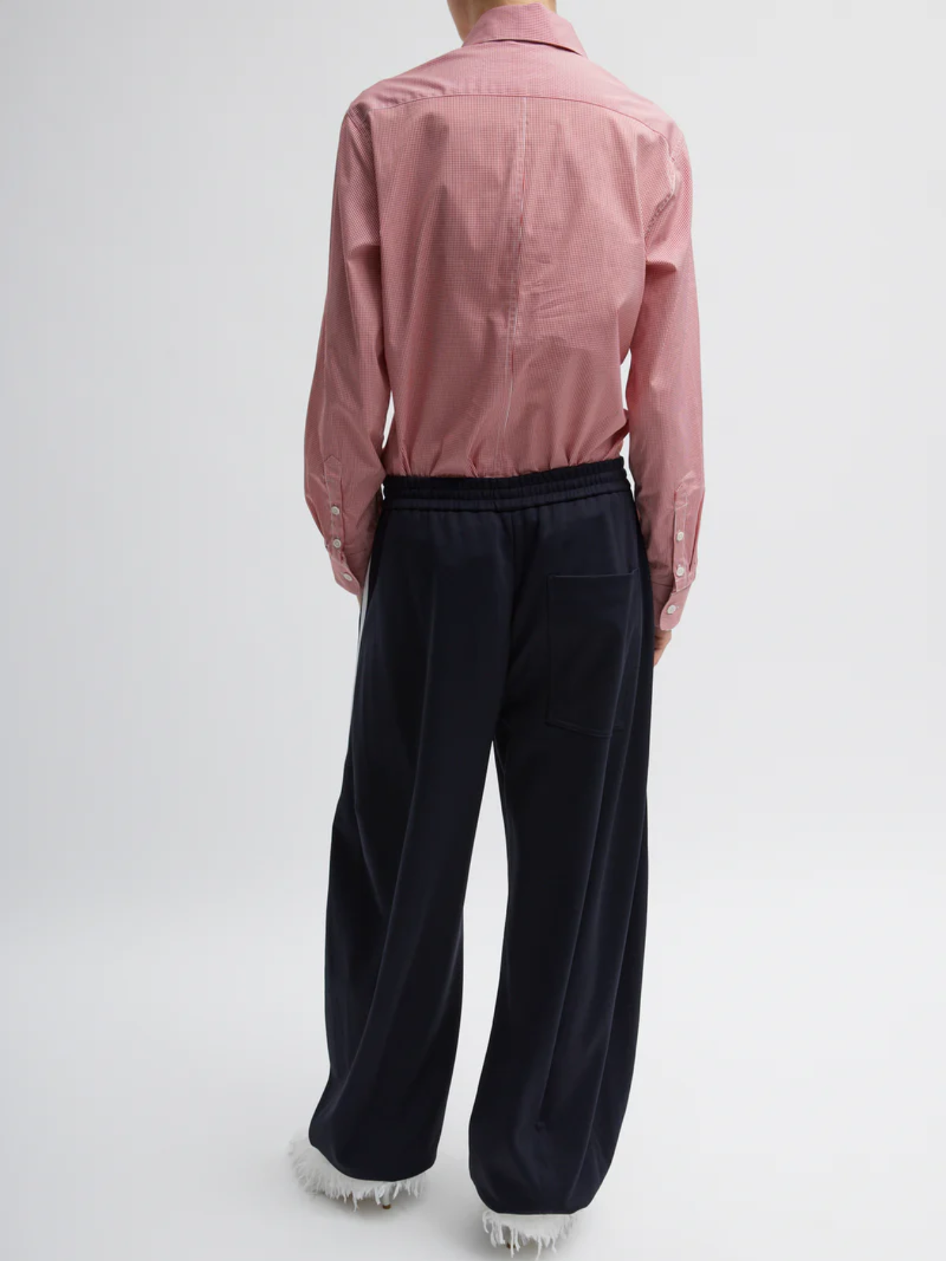 Tibi-Active Knit Winslow Pant - Navy-Pants-Boboli-Vancouver-Canada