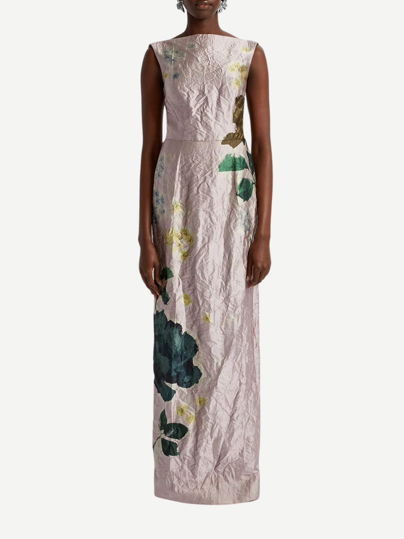 Erdem-Sleevless Gown - Margot Floral Lilac-Dresses-UK 12-Boboli-Vancouver-Canada