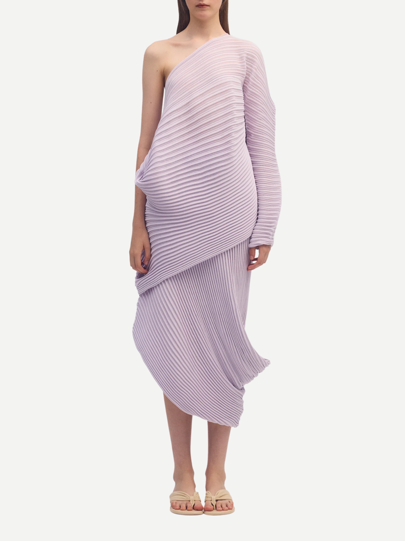 Issey Miyake-Stream Skirt - Wisteria Purple-Skirts-JP 02-Boboli-Vancouver-Canada