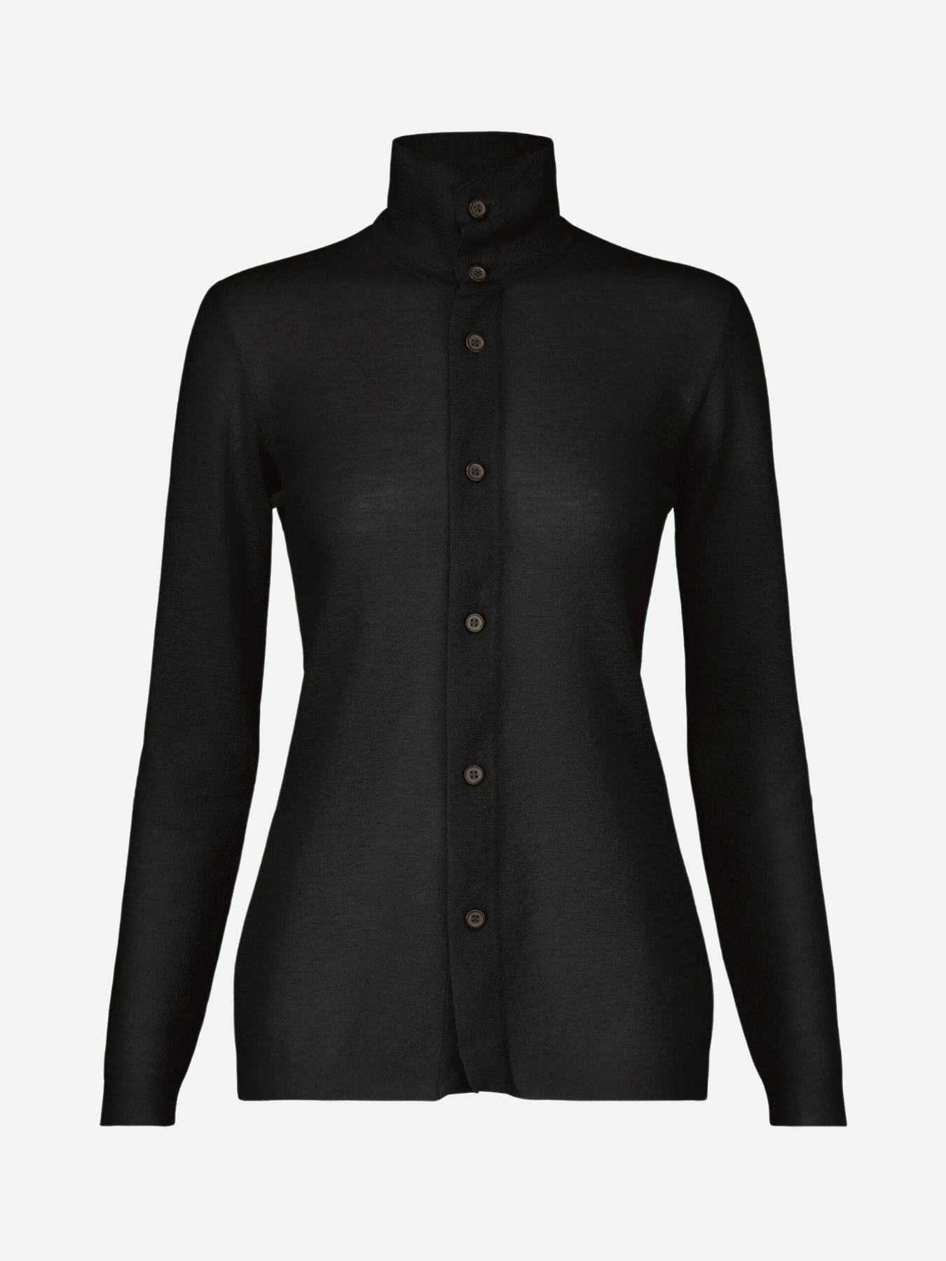 Issey Miyake-Knit Shirt - Black-Shirts-JP 02-Boboli-Vancouver-Canada