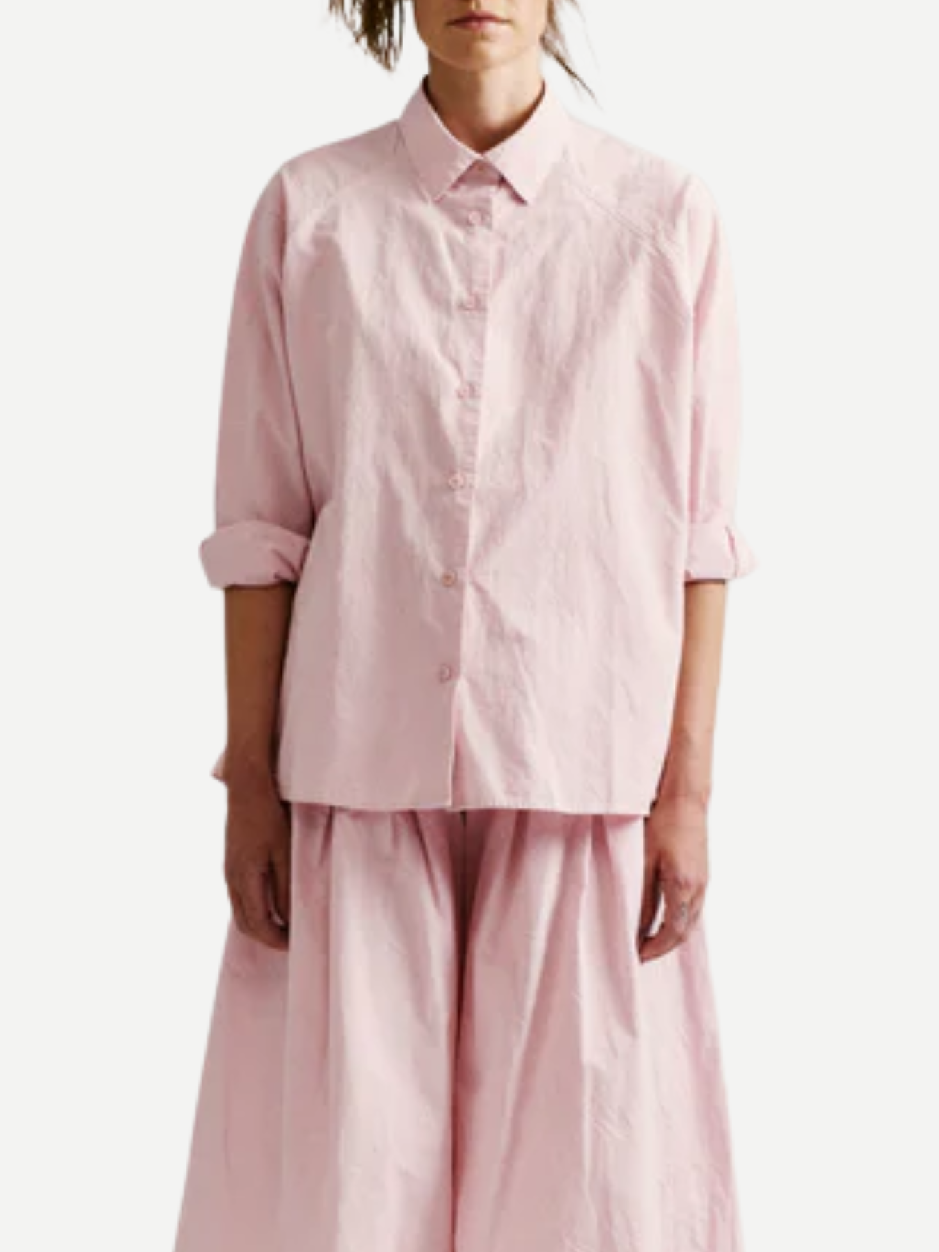 Casey Casey-Drays Travail Shirt - Paper Cot - Pink-Shirts-Boboli-Vancouver-Canada