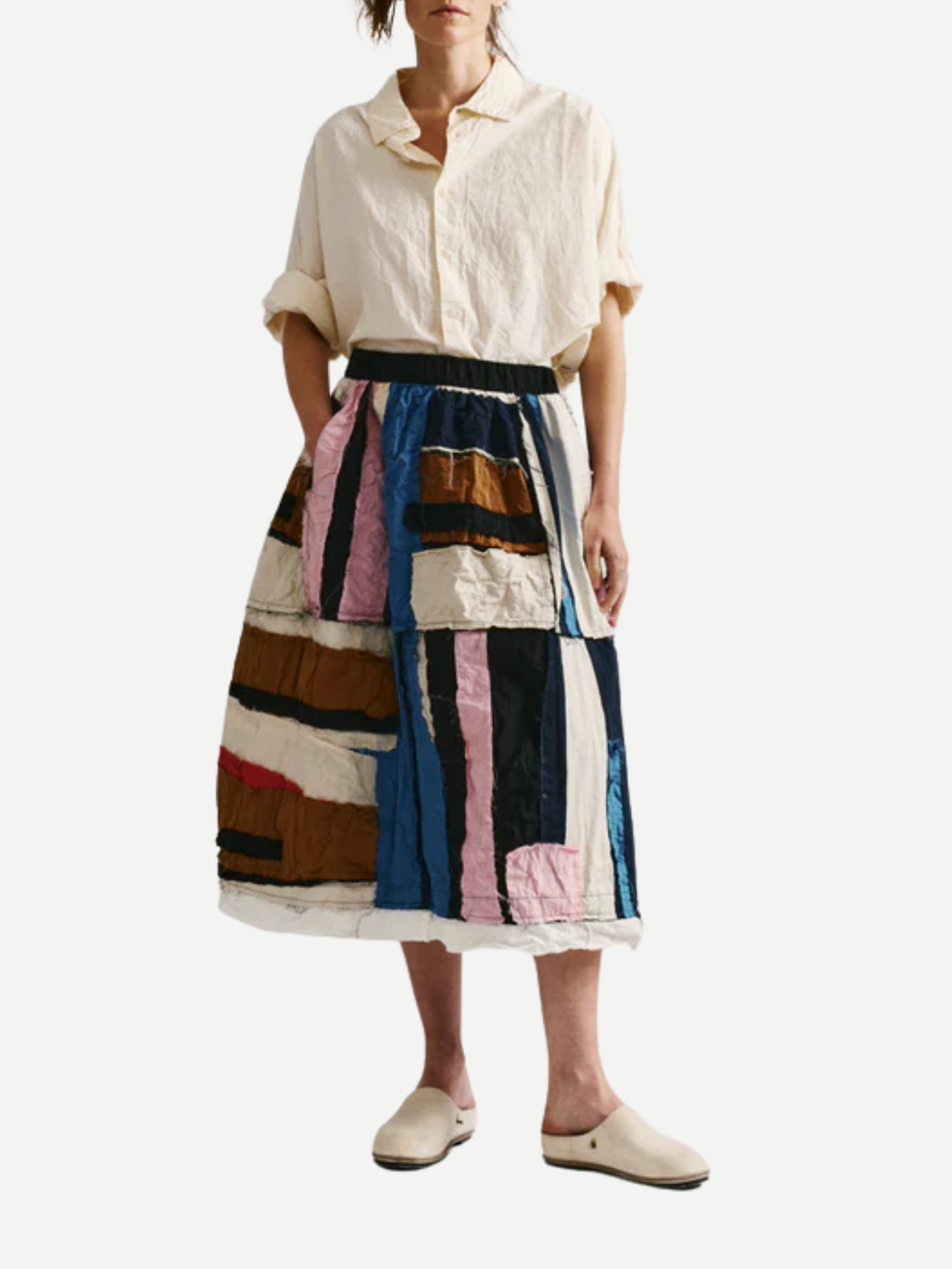 Casey Casey-Puffy Skirt - Patchwork - Patchwork-Skirts-Boboli-Vancouver-Canada