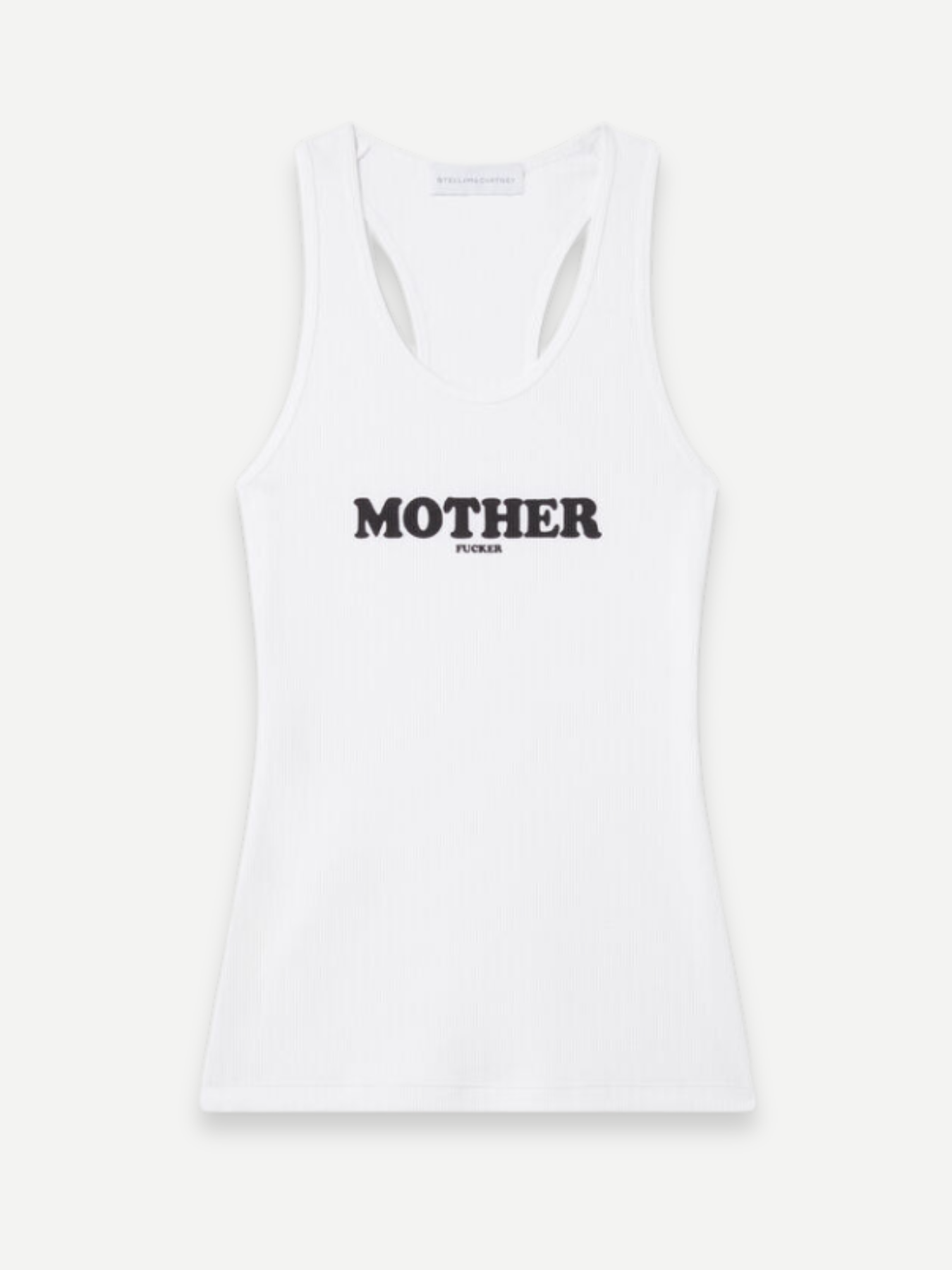 Stella McCartney-Mother Fucker Tank Top - Pure White-Tops-Boboli-Vancouver-Canada