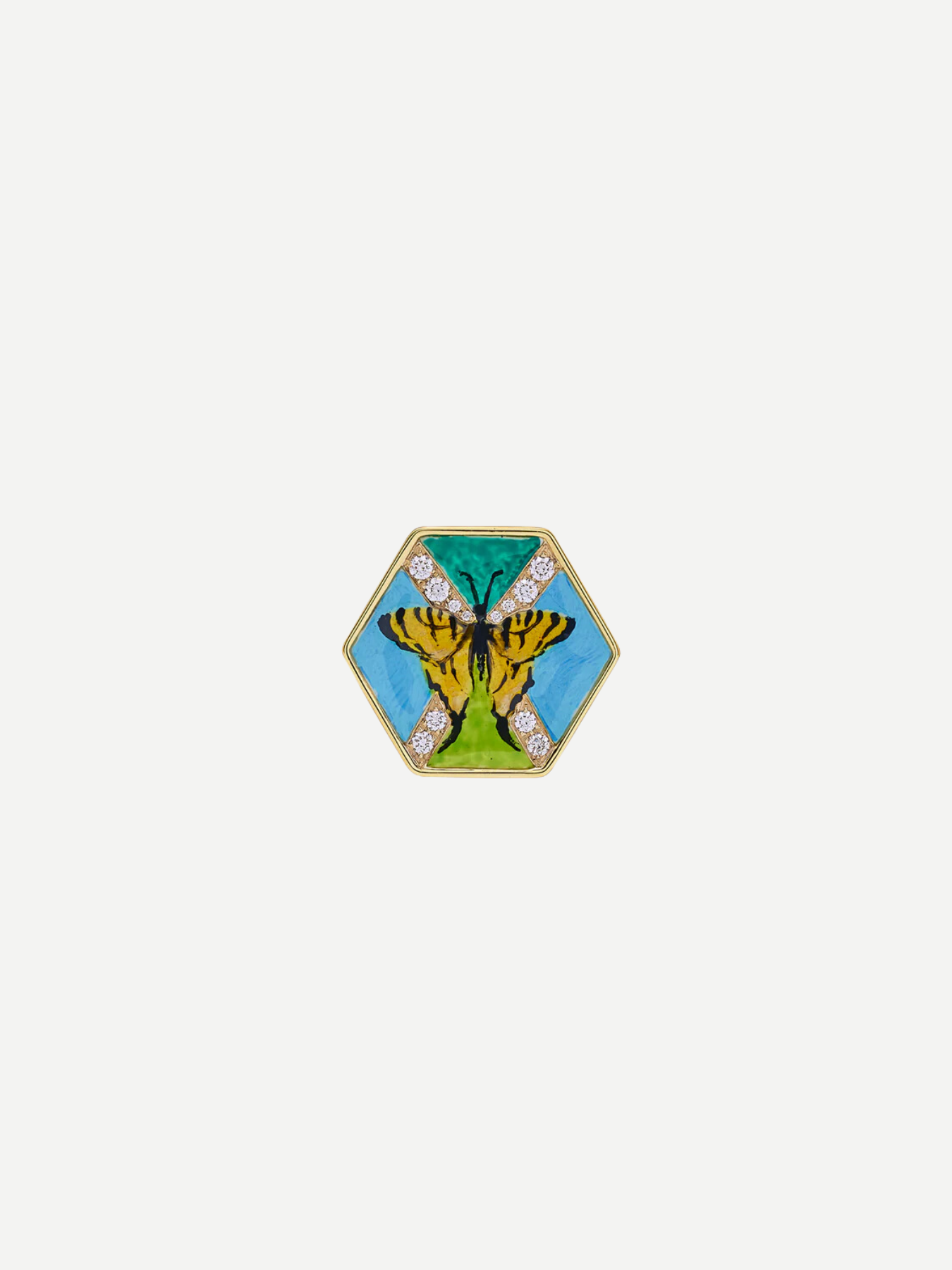 Francesca Villa-Butterflies Green Ring-Jewellery-Boboli-Vancouver-Canada