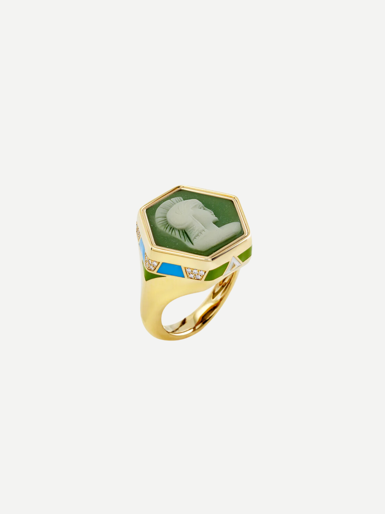 Francesca Villa-Butterflies Green Ring-Jewellery-Boboli-Vancouver-Canada