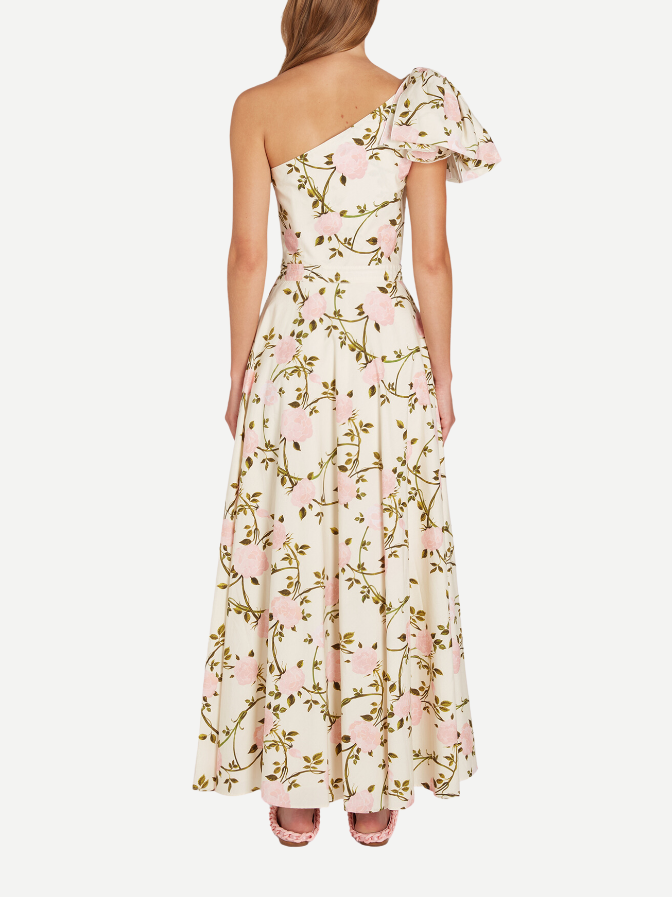 Giambattista Valli-Popeline Printed Dress 100cm - Ivory/Multi-Dresses-Boboli-Vancouver-Canada