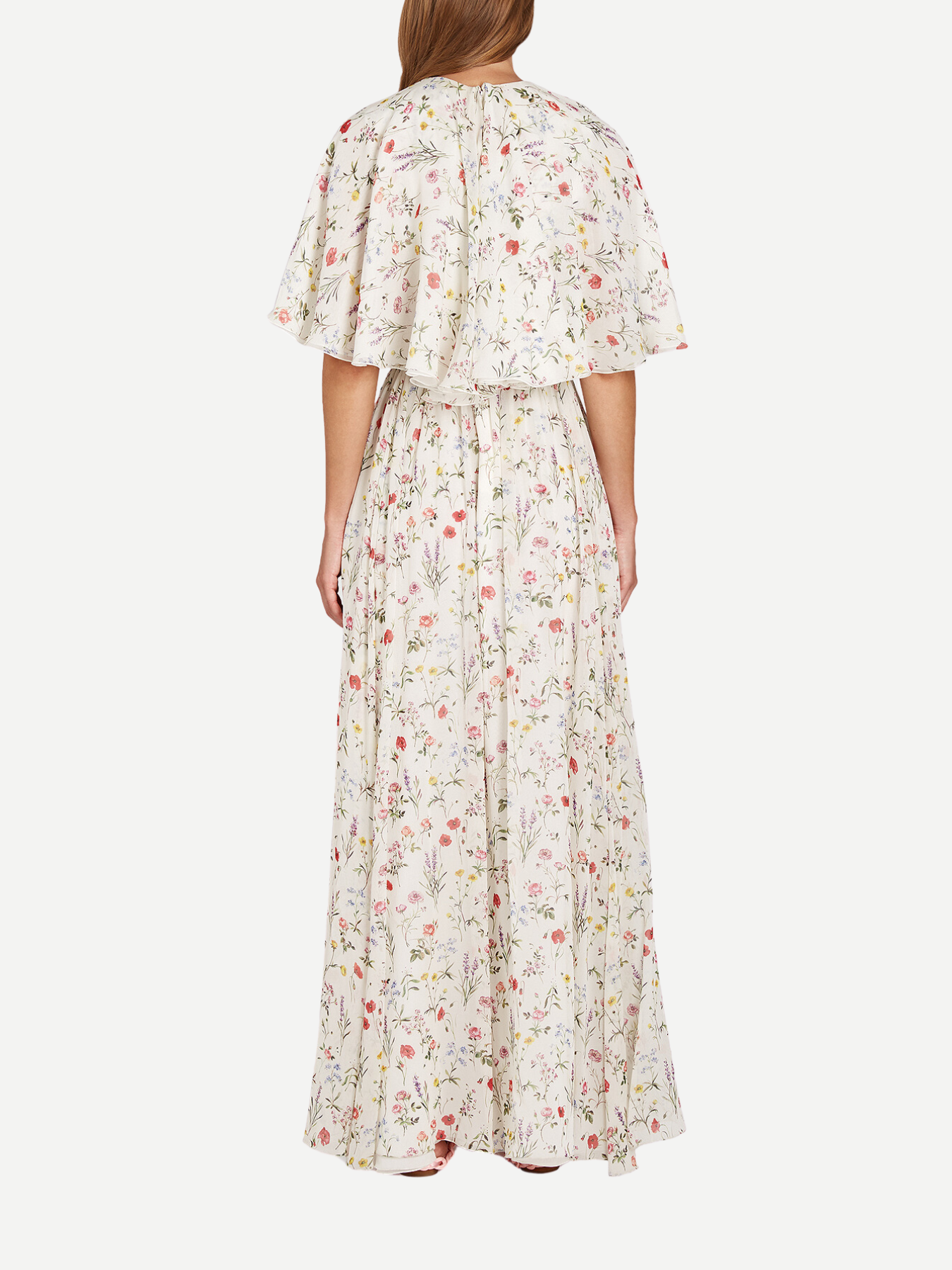 Giambattista Valli-Georgette Printed Dress 110cm - Multi-Dresses-Boboli-Vancouver-Canada