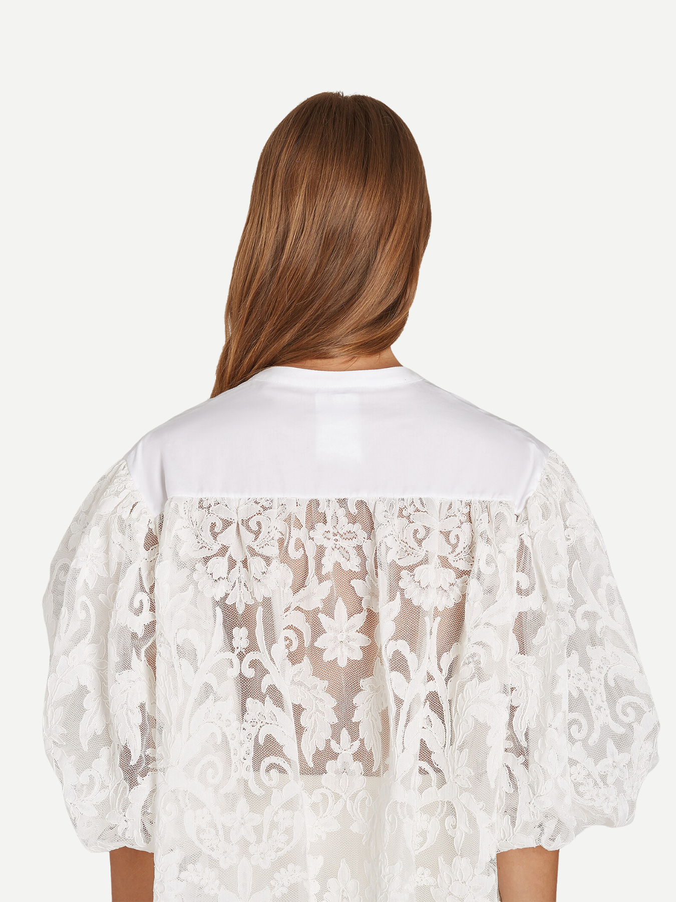 Giambattista Valli-Lace Blouse - White-Tops-Boboli-Vancouver-Canada