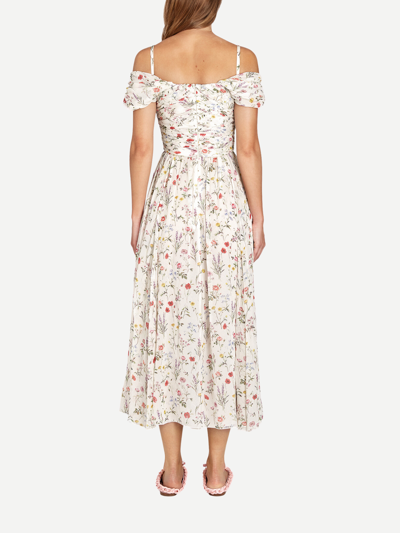 Giambattista Valli-Georgette Printed Dress 90cm - Multi-Dresses-Boboli-Vancouver-Canada