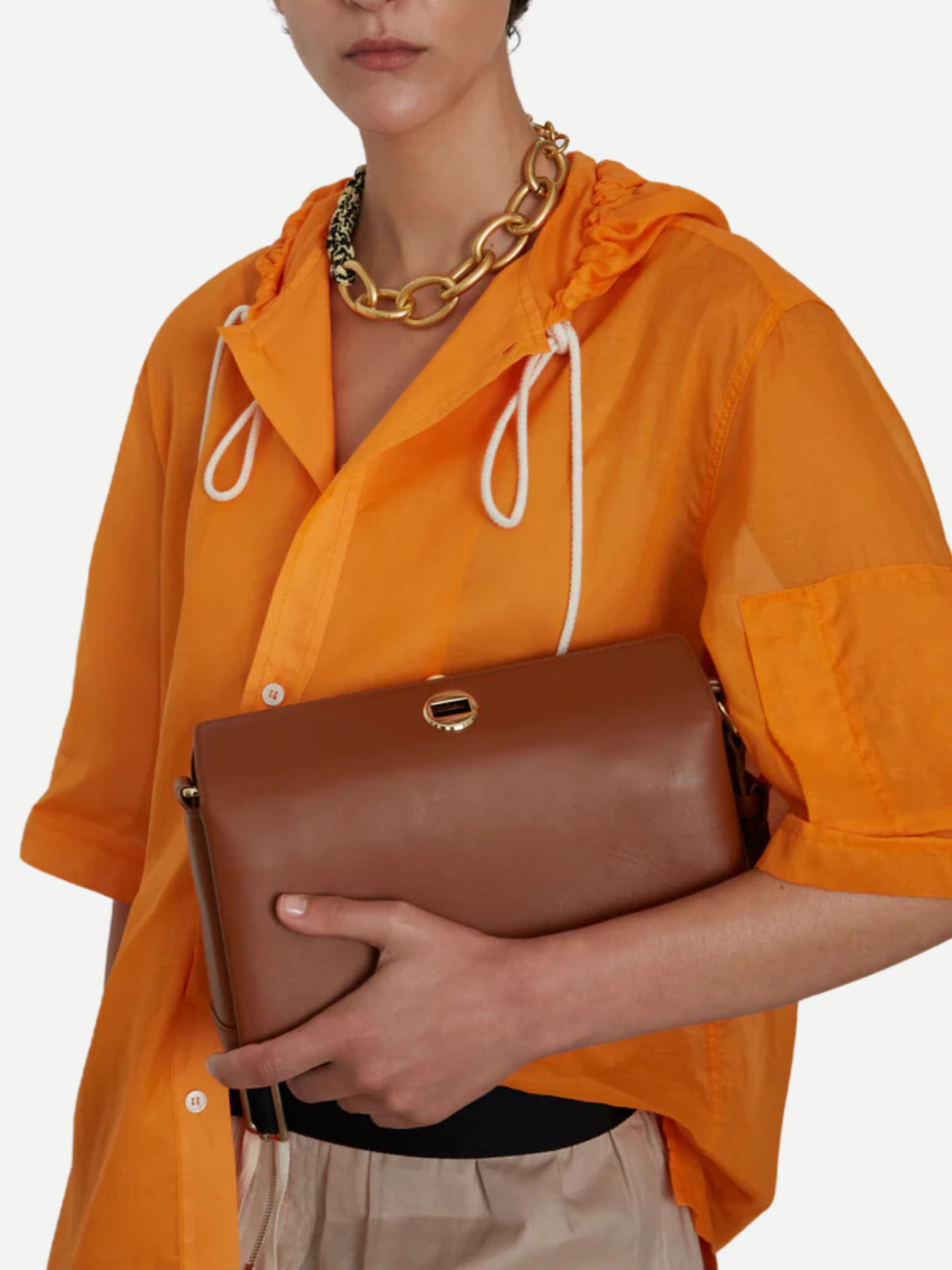 Plan C-Baguette Shoulder Bag - Toasted-Bags-Boboli-Vancouver-Canada