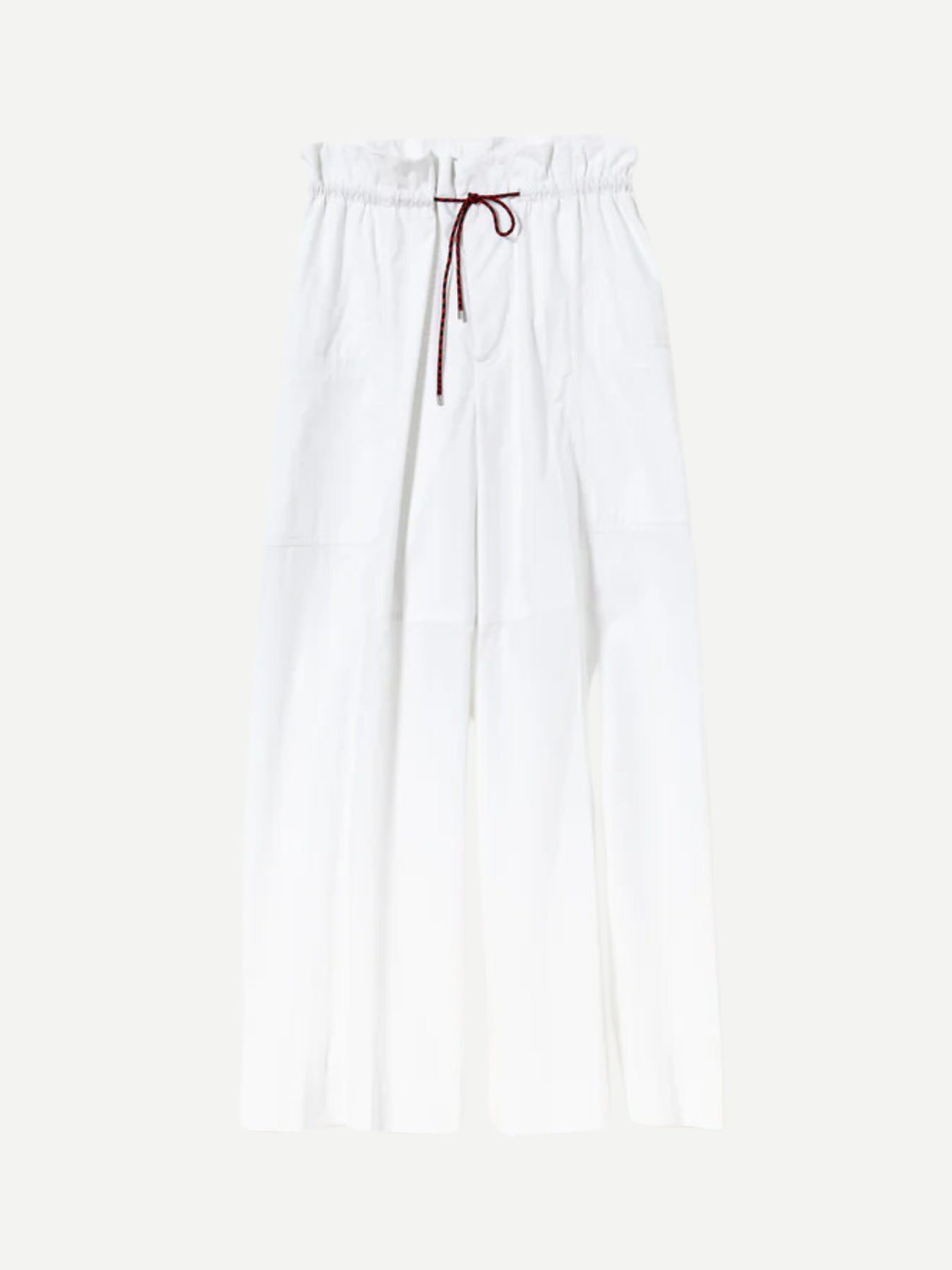 Plan C-Drawstring Trousers - Optical White-Pants-Boboli-Vancouver-Canada