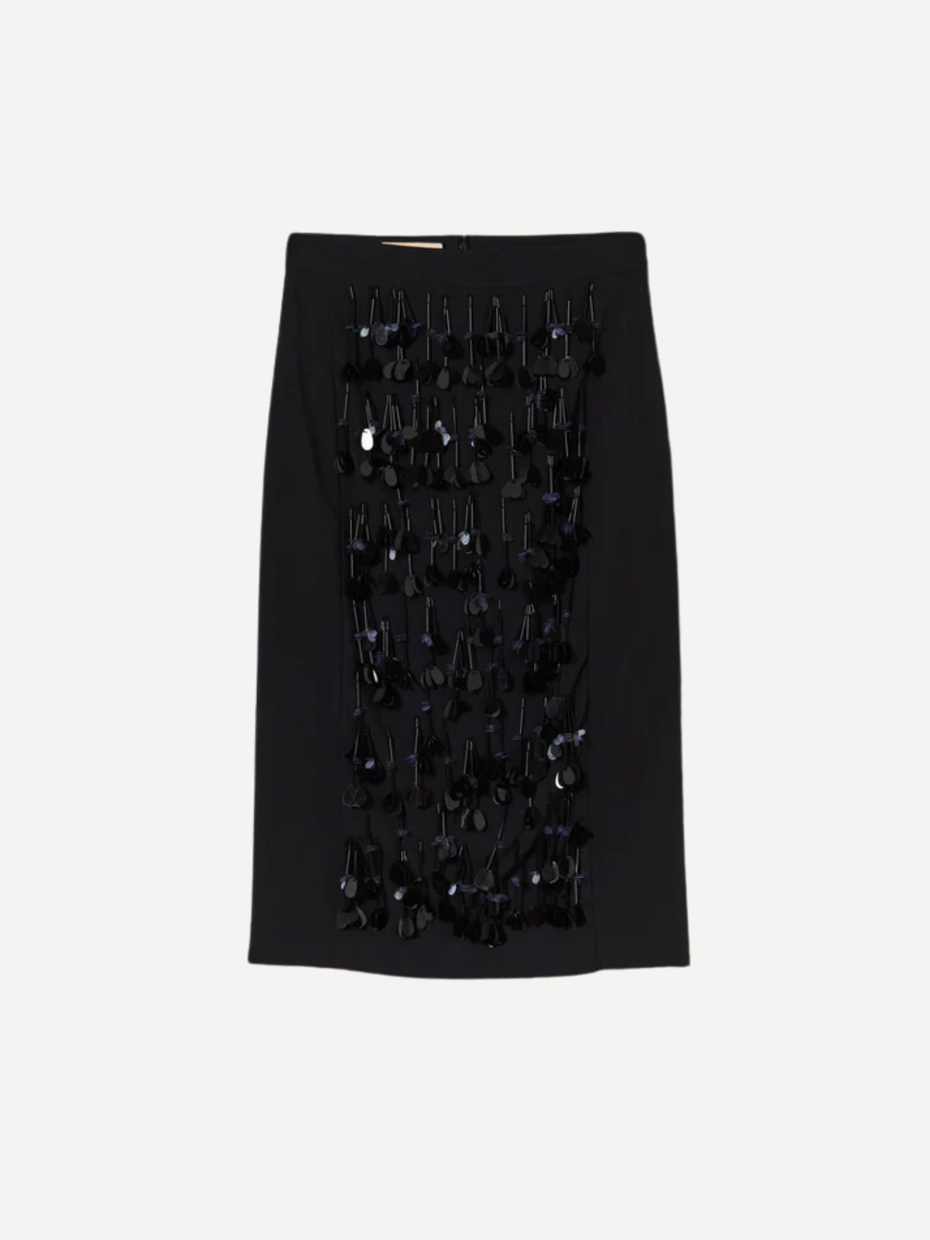 Plan C-Nylon & Cotton Woven Skirt - Black-Skirts-Boboli-Vancouver-Canada