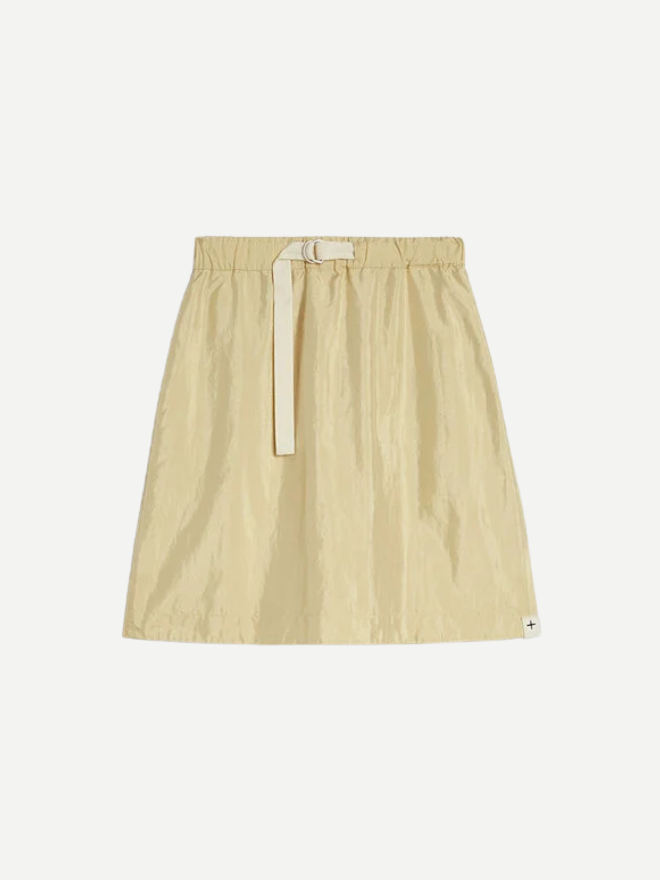 Jil Sander-Silk & Nylon Canvas Skirt - Almond-Skirts-Boboli-Vancouver-Canada