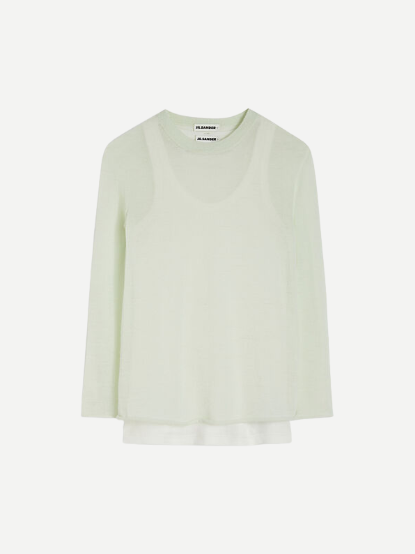 Jil Sander-L.S. Knit Jumper w/Tank - Mint-Sweaters-Boboli-Vancouver-Canada